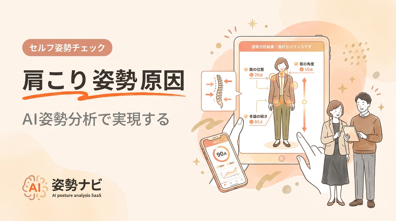 肩こりと姿勢の原因を徹底解説｜なぜ姿勢が悪いと肩がこるのか・セルフチェックと改善法