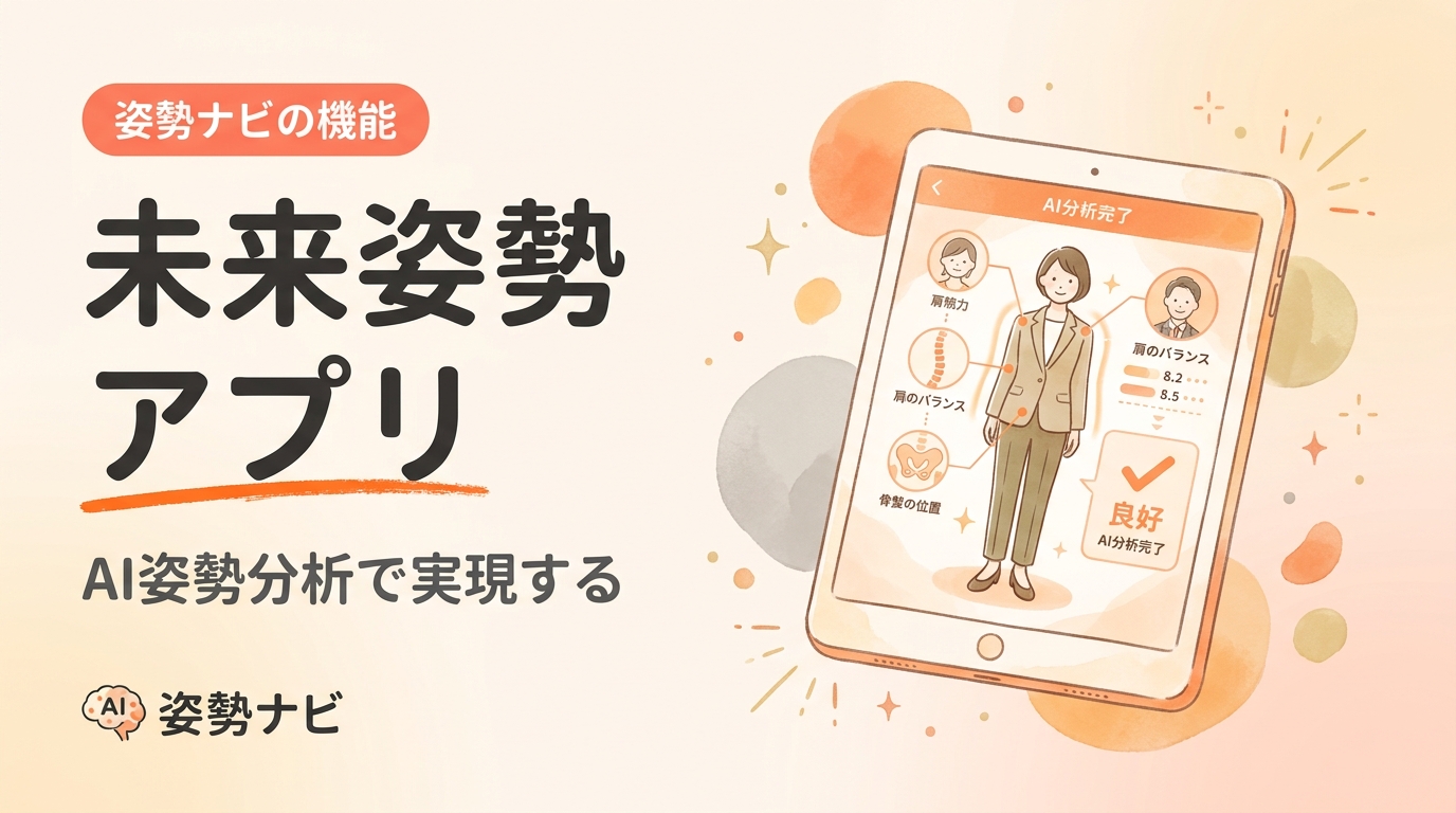 未来姿勢アプリとは｜姿勢を予測して見せるAI姿勢分析の新常識