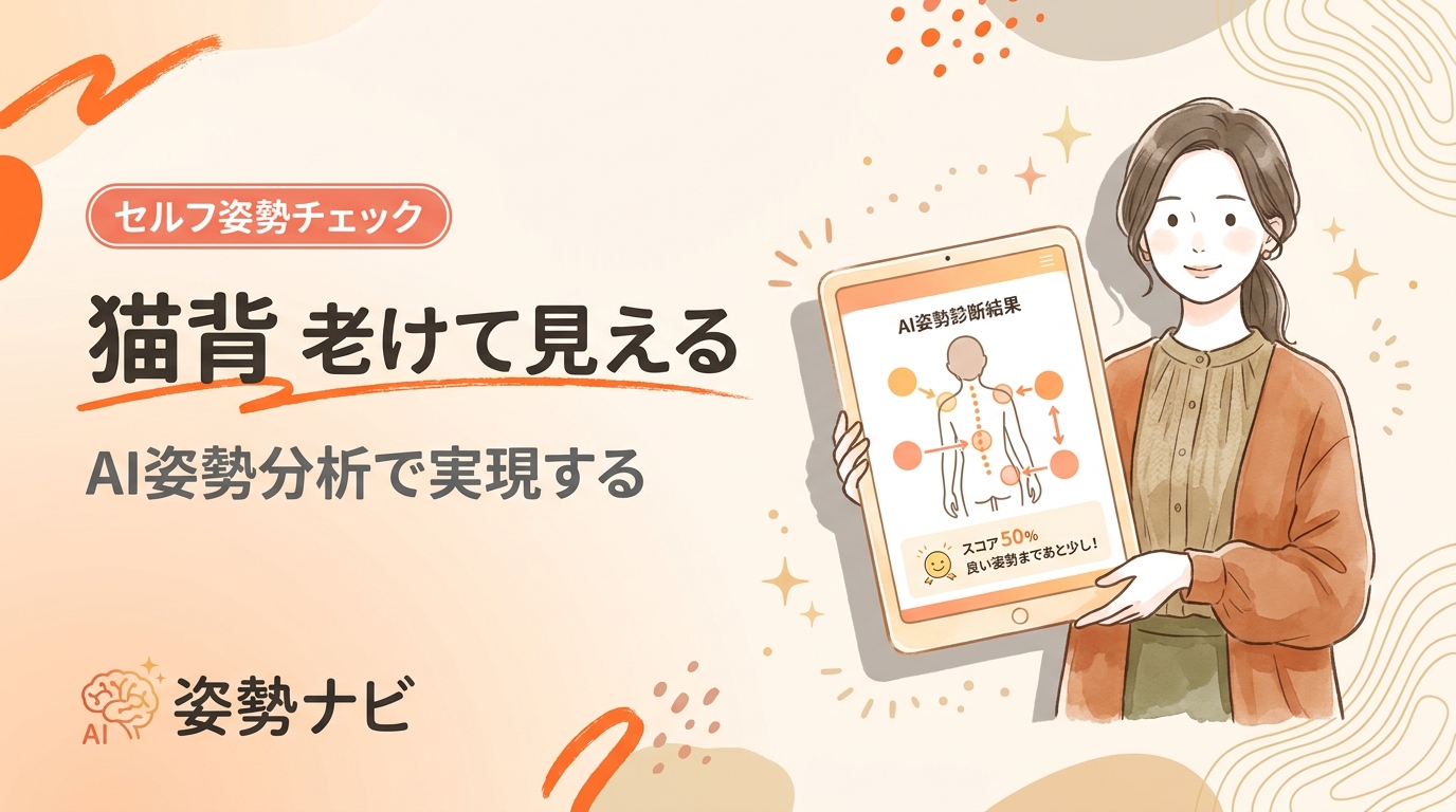 猫背で老けて見える理由｜フェイスラインと見た目年齢を変える姿勢改善ガイド
