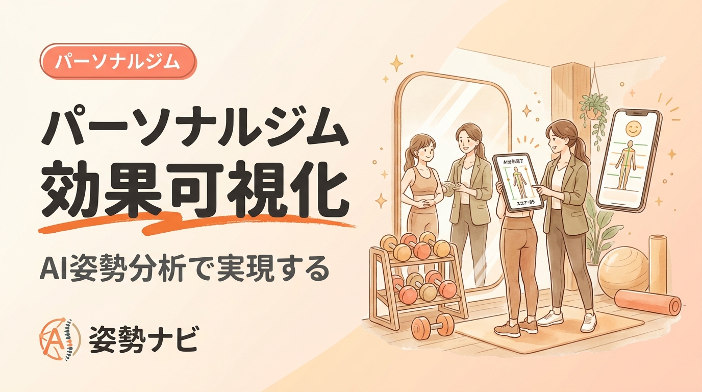 パーソナルジムの効果を可視化する方法｜体組成計×AI姿勢分析で継続率を上げる