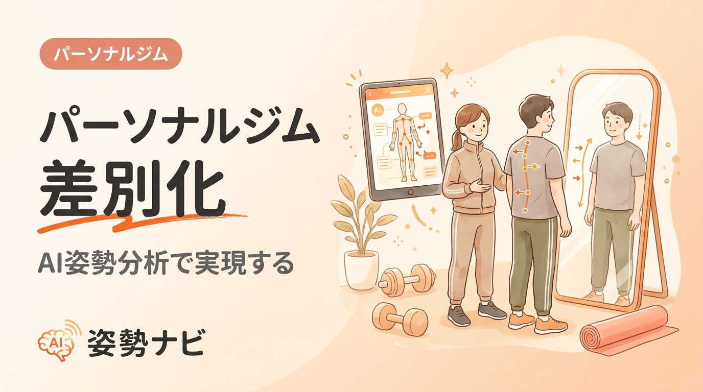 パーソナルジム差別化の戦略5軸｜競合に勝つ独自性とAI姿勢分析の作り方