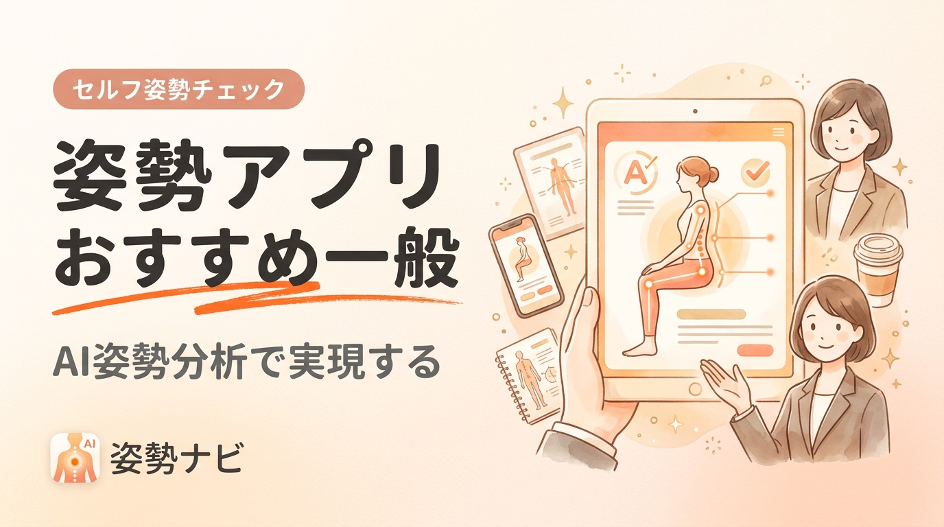 姿勢アプリのおすすめ一般向け比較｜無料セルフチェックとAI姿勢分析の選び方