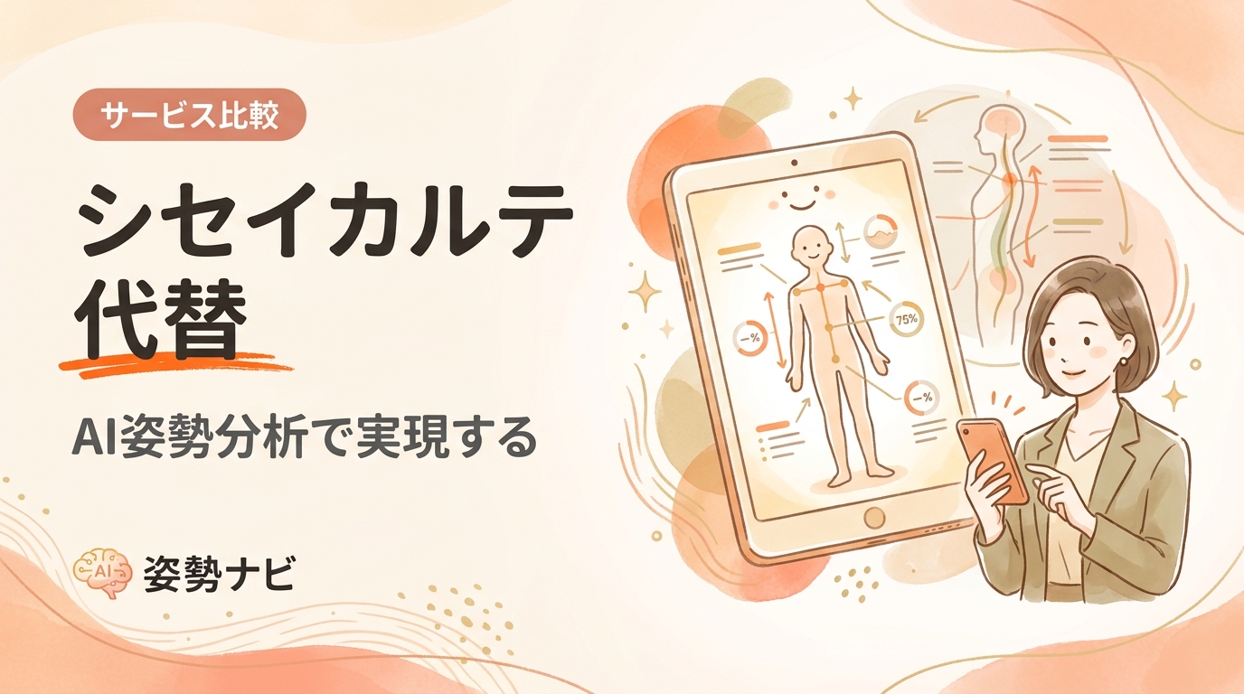 シセイカルテの代替は？AI姿勢分析サービスを料金・機能で徹底比較