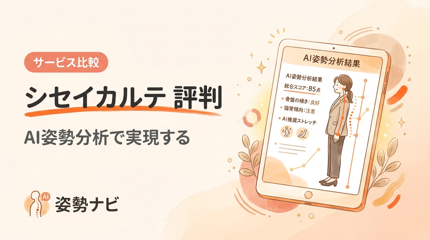 シセイカルテの評判は？料金・口コミと姿勢ナビとの違いを徹底比較
