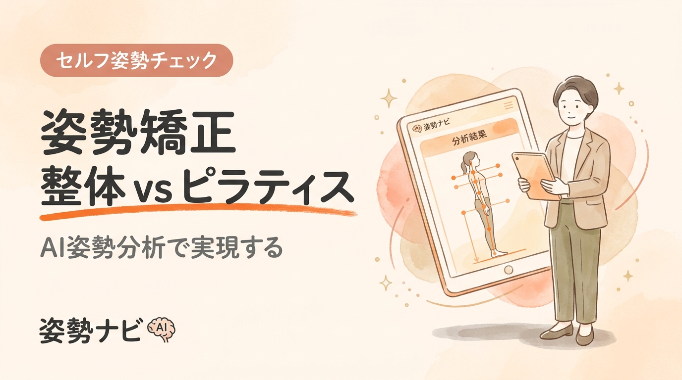 姿勢矯正 整体 vs ピラティス｜違い・効果・併用の順番を徹底比較