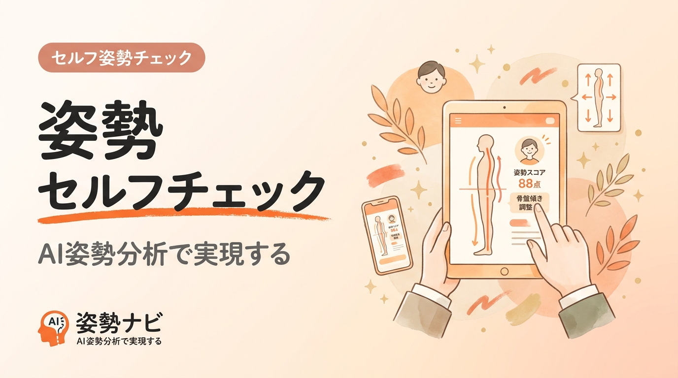 姿勢のセルフチェック完全ガイド｜壁立ち1分で5タイプ判定と原因別改善法