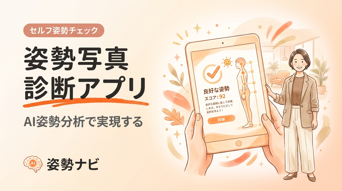 姿勢を写真で診断できるアプリの選び方｜無料・AI対応の使い方ガイド