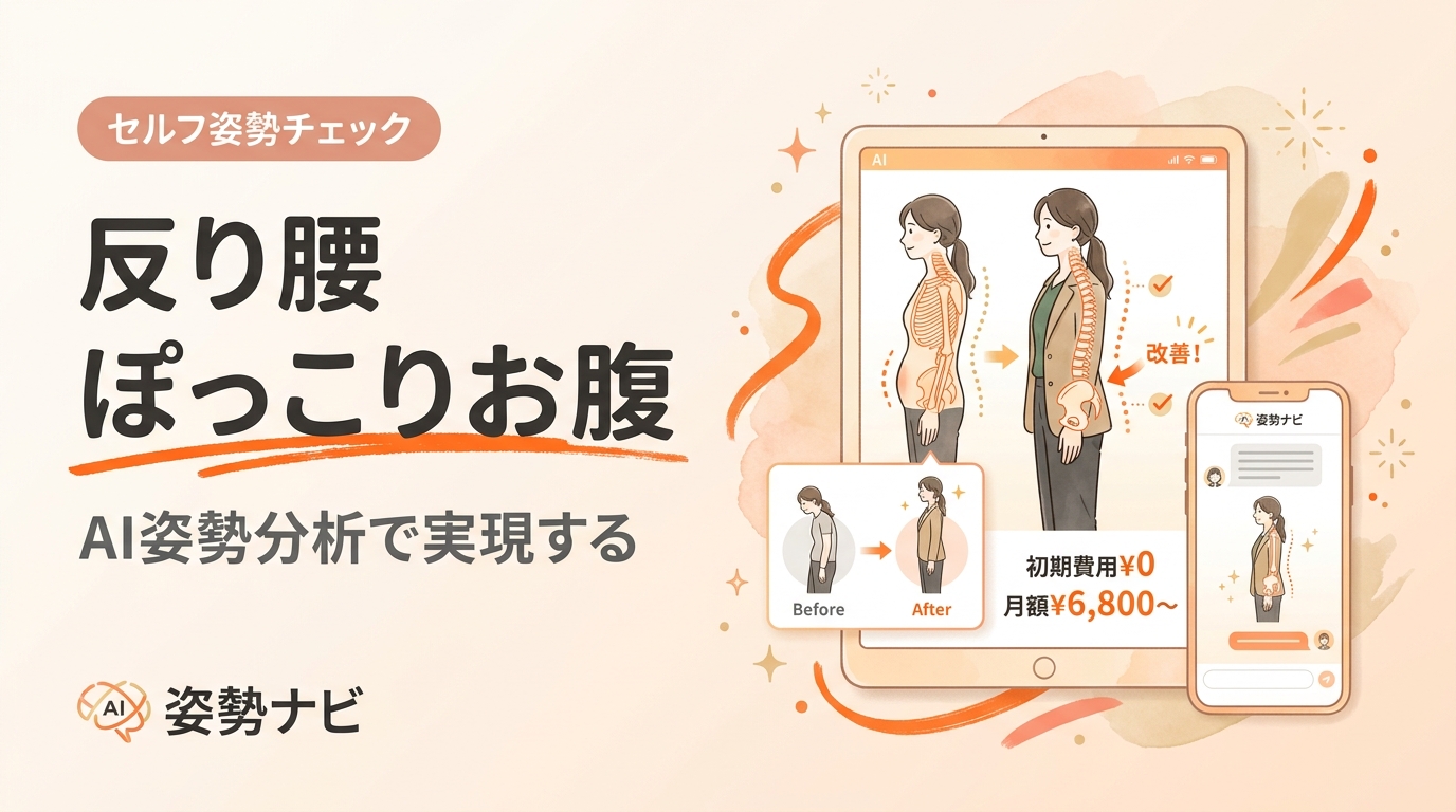 反り腰 ぽっこりお腹の原因と治し方｜下腹を凹ませる改善ストレッチ&筋トレ